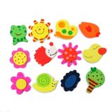 12 Pces/set Crianças Brinquedos Geladeira Ímã De Madeira Animal Dos Desenhos Animados