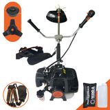 Máquina De Cortar Grama Á Gasolina Grh430 Roçadeira Profissional Terra 43cc 1,7hp Alta Potencia E Economia Com Partida Leve E De Fácil Aceleração