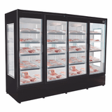 Refrigerador/ Expositor Vertical P/ Carnes Embaladas Rf-008c Porta De Vidro - Preto 2400 L -5 A +5°c Iluminação Led Ar Forçado - Frilux 220v Frilux