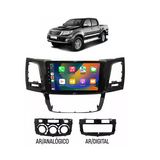 Kit Multimídia Hilux 09 / 15 9 Pol Android Carplay Gps 2/32gb - 915br Roadstar