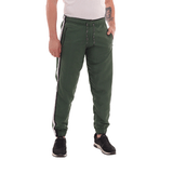 Calça Esportiva Masculina Verde Militar Com Cores Laterais