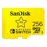 Cartão De Memória Microsdxc 256gb Nintendo Switch Sandisk