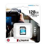 Cartão Memória SDXC 128GB Canvas Go Plus 170MBs Kingston