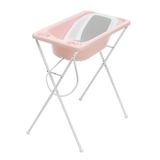 Banheira Bebe Plastica Acqua Trio Rosa Perola Kasa Sofa