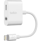 Adaptador Auxiliar Belkin 3.5mm + Carregador Para Iphone - F8j212btwht Rockstar