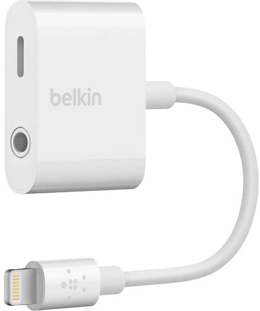 Adaptador Auxiliar Belkin 3.5mm + Carregador Para Iphone - F8j212btwht Rockstar