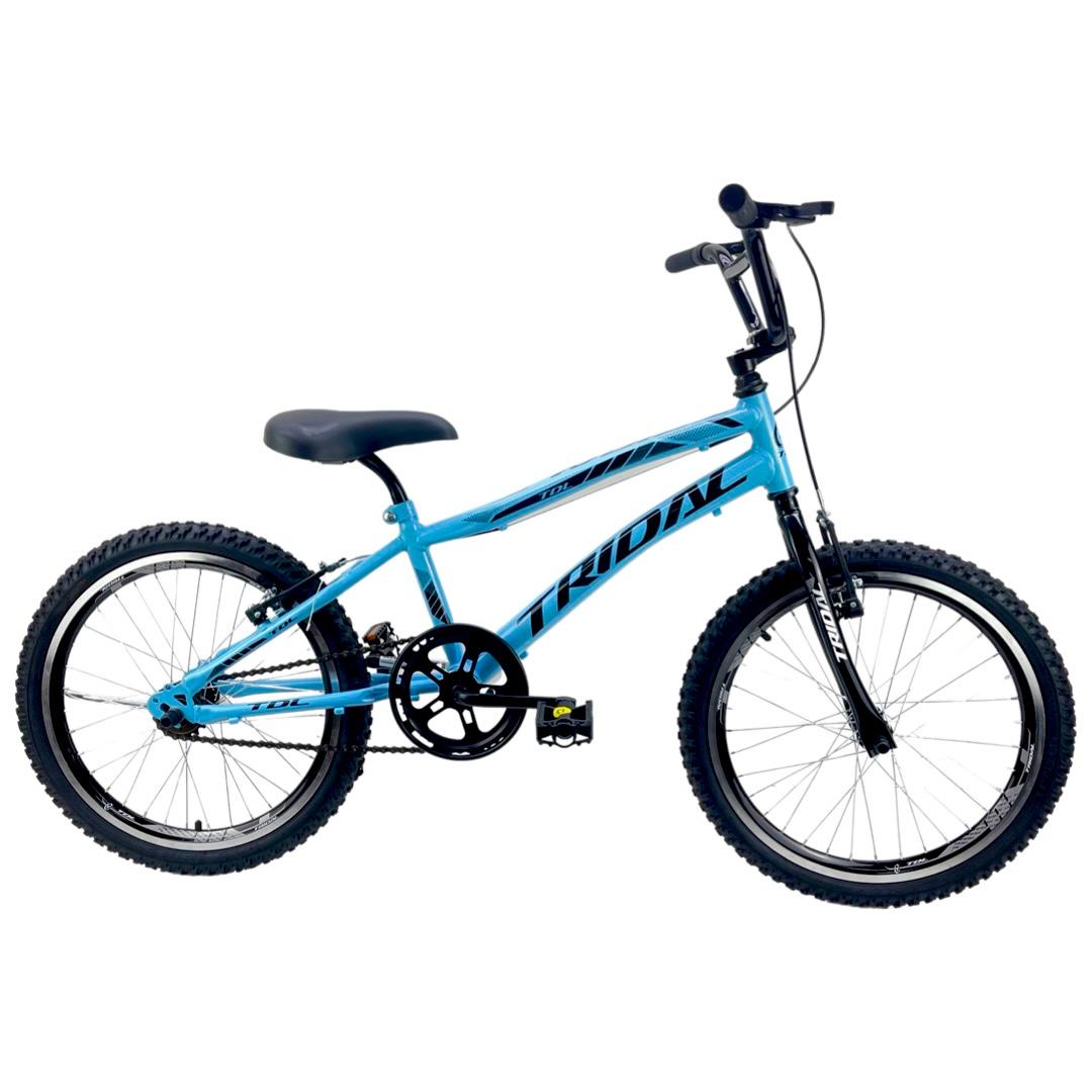 Bicicleta Aro 20 Infantil Cross Tridal Bike - Azul Céu - 14