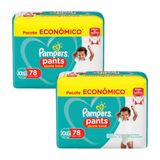 Kit 2 Fraldas Pampers Confort Pants Ajuste Total Max Xxg 78 Unidades