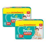 Kit 2 Fraldas Pampers Confort Pants Ajuste Total Max G 94 Unidades