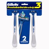 Aparelho de Barbear Gillette Prestobarba Ultragrip 3 c/ 2 Unidades