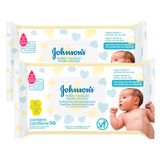Toalhas Umedecidas Johnson&#39;s Baby Recém Nascido 96 Unidades | Kit Com Duas Unidades