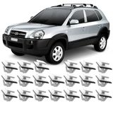 Kit 20 Grampos Presilhas Para Moldura Friso Da Porta Tucson 2005 A 2012 2013 2014 2015 2016 2017