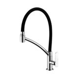 Torneira de Mesa para Cozinha Lorenchef Preto E Cromado