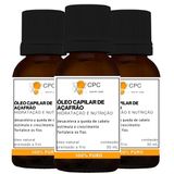 Óleo Para Nutrição Capilar De Açafrão 100% Puro 30ml Kit Com 3 Unidades