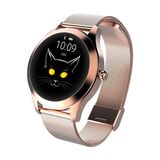 Relógio Inteligente Dourado Para Mulheres Novo/elegante/bonito Smartwatch Bluetooth Fitness Tracker