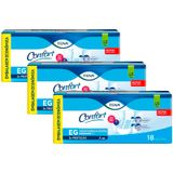 Kit 3 Fraldas Geriatricas Tena Confort EG 18un cada