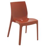 Cadeira Tramontina Alice Brilho Summa Em Polipropileno Terracota 92037242