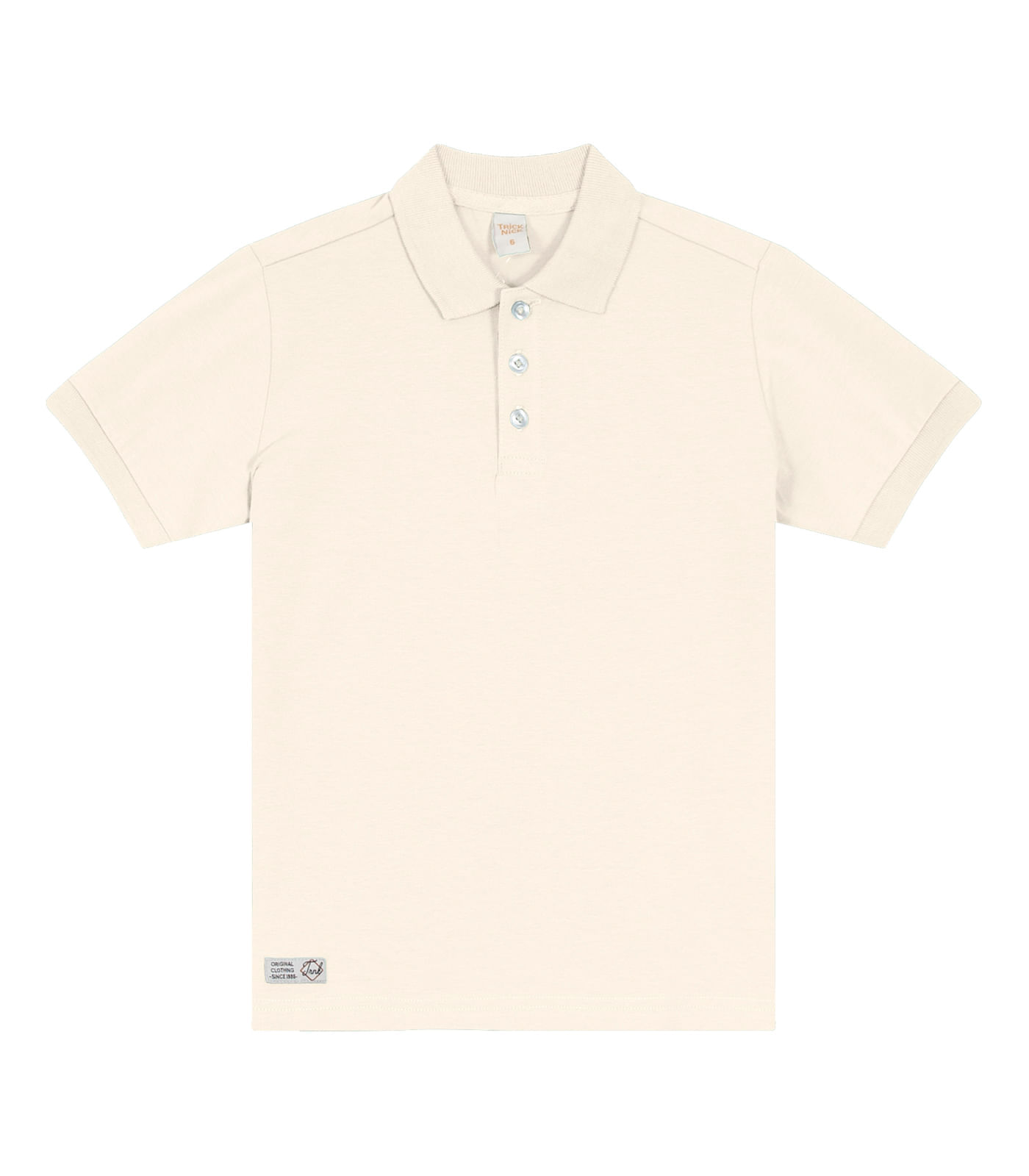 Camisa Polo Infantil Masculina Trick Nick Bege 2