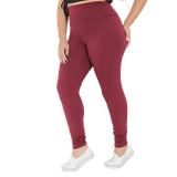 Calça Feminina Legging Peluciada Vinho Plus Size