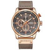 Relógio Masculino Curren Technos 8291 Dourado E Cinza