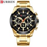 Relógio Masculino Curren Technos 8361 Dourado