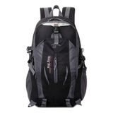 Mochila Masculina Trilha Alpinismo Impermeável Preta