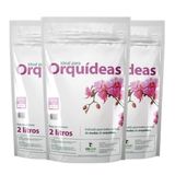 Substrato Pronto Uso Ideal Para Orquídeas 2 Litros Kit Com 3