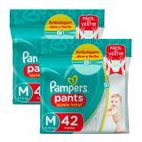 Kit De Fralda Pampers Pants Ajuste Total Tamanho M 84 Unidades