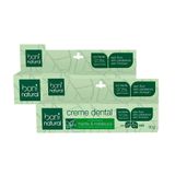 Kit 2 Creme Dental Boni Natural Menta E Melaleuca Sem Flúor 90g