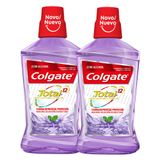 Enxaguante Bucal Colgate Total 12 Anti Tartar Sem Álcool 500ml | Kit Com Duas Unidades