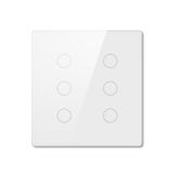 Interruptor Toque Luz Inteligente Wifi Avatto 6teclas Branco