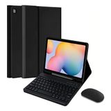 Capa Com Teclado E Mouse Para Galaxy Tab A8 10,5 Preto