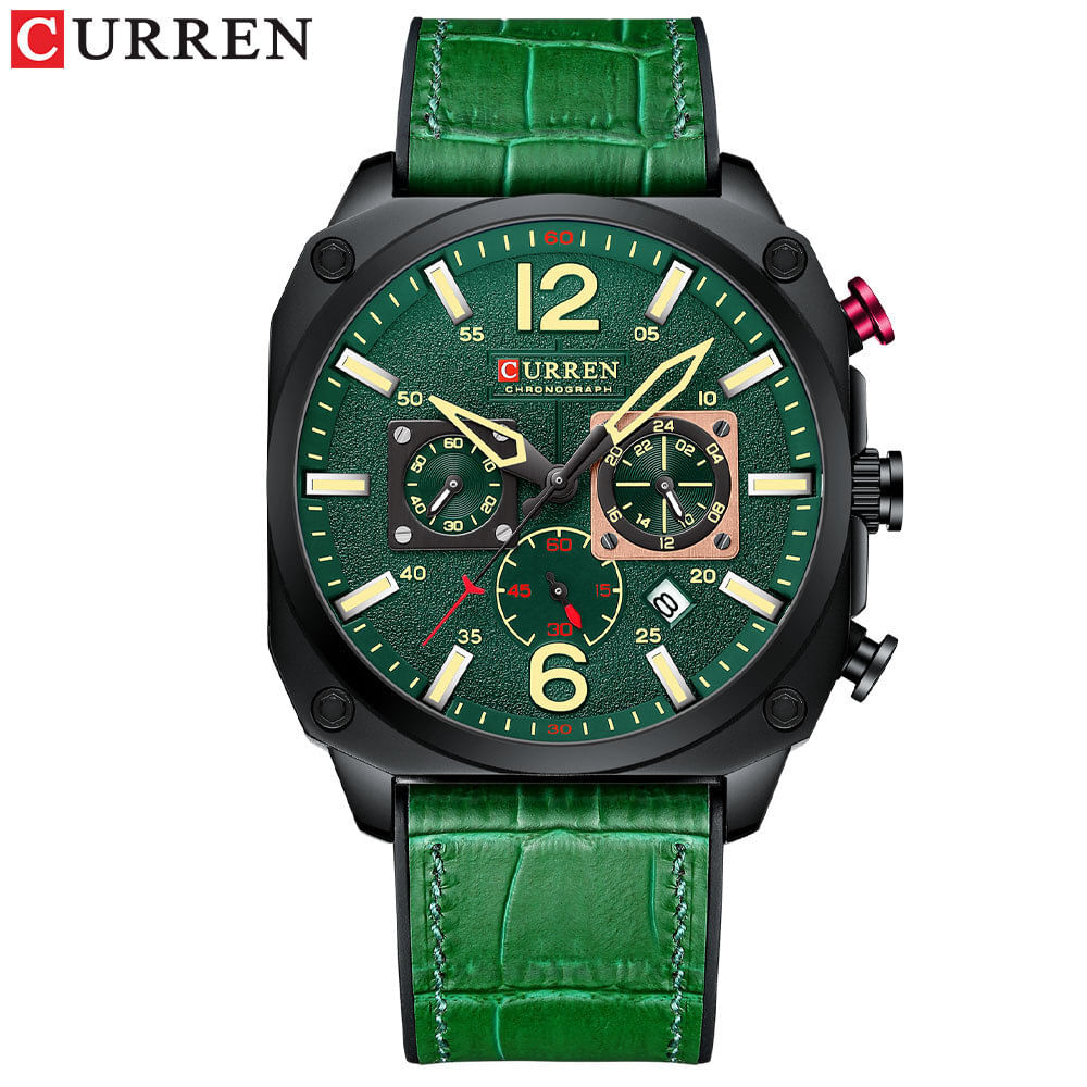 Relógio Masculino Curren Technos 8398 Verde