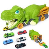 Presente De Transporte De Caminhões Para Comer Dinossauros A