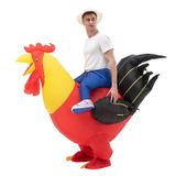 Grande Galo Inflável Frango Cartoon Personagem Mascote Costu
