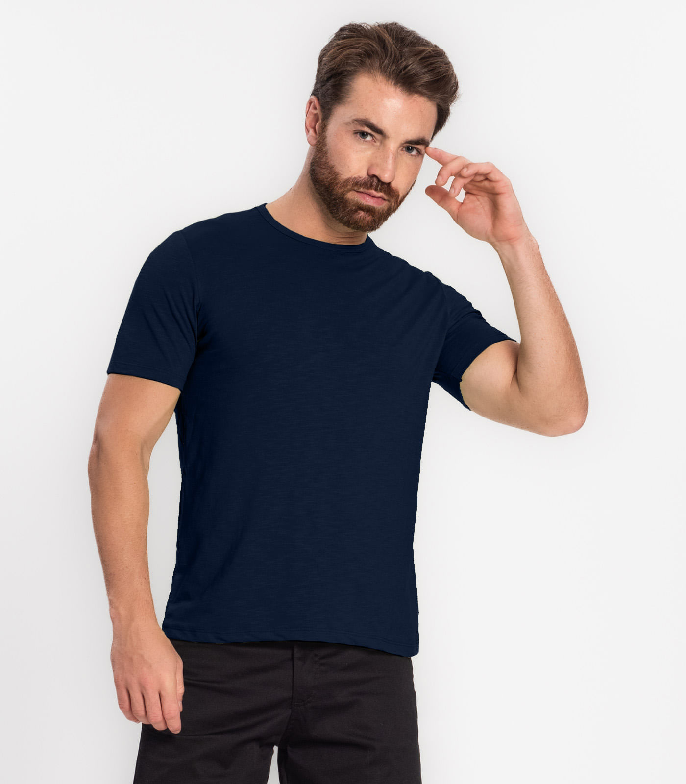 Camiseta Masculina Básica Select Azul G