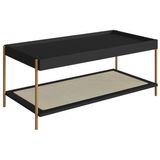 Mesa Centro 93 Cm Pes Metal Oslo 28961 Nero Artesano