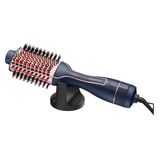 Escova Secadora Mondial Revestimento em Cerâmica/Turmalina Uso em Cabelos Secos 1200W Infrared 01-IR Azul/Golden Rose Bivolt