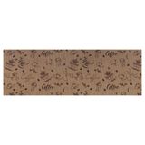 Passadeira Antiderrapante Tropical 43cm X 130cm Café Expresso Kapazi