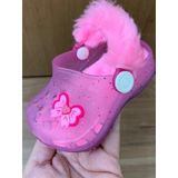 Babuche Infantil Feminina Pantufa Laço Juju