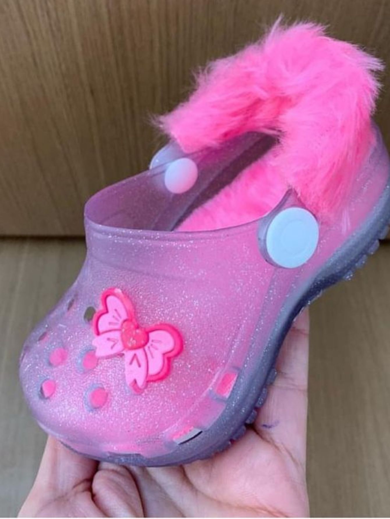 Babuche Infantil Feminina Pantufa Laço Juju