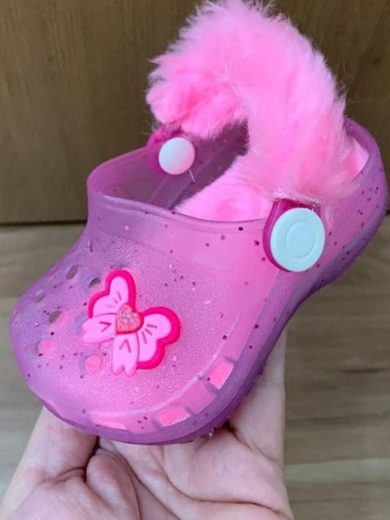 Babuche Infantil Feminina Pantufa Laço Juju