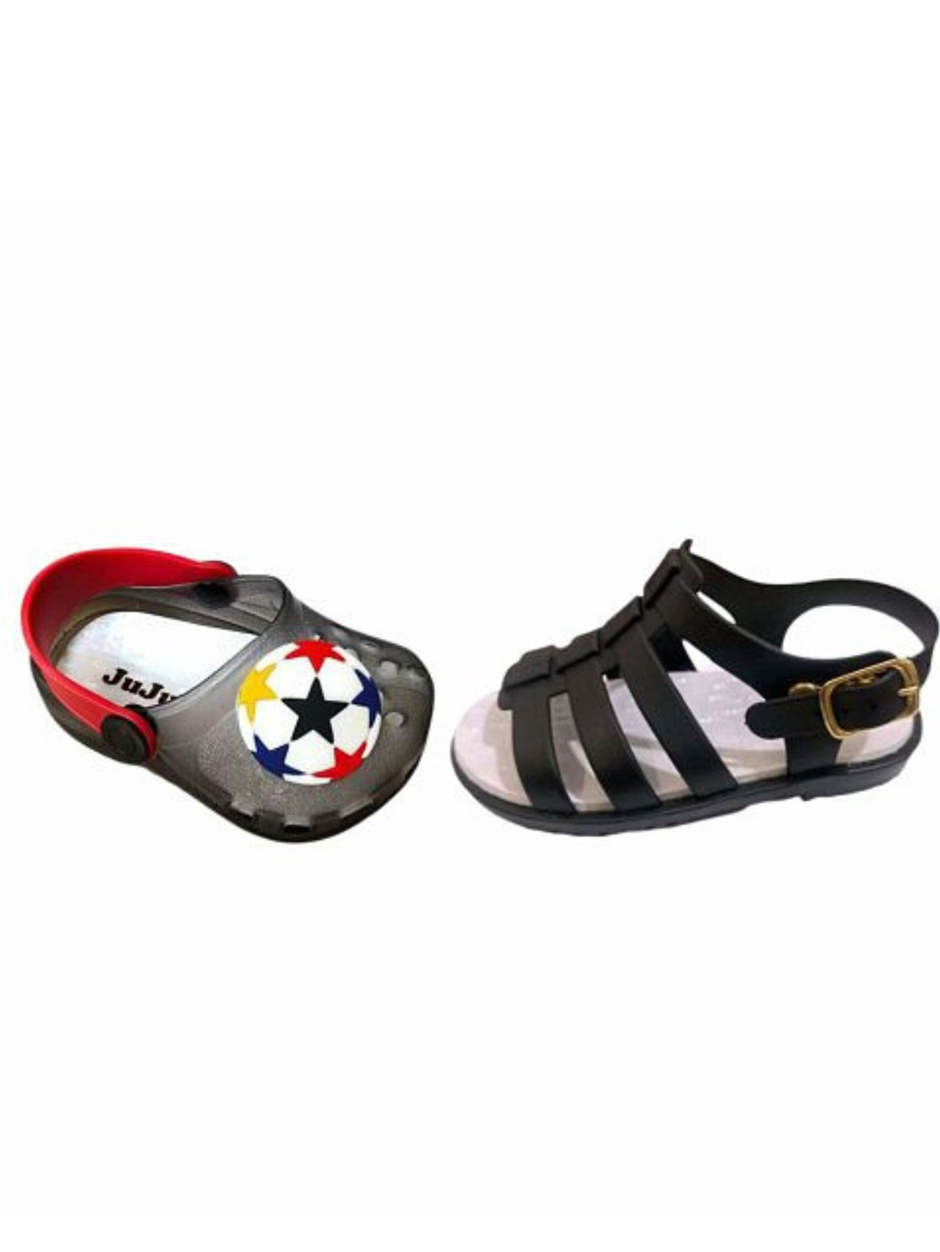 Kit 2 Pares Babuche Infantil Bola E Papete Infantil Lisa Meninos Juju