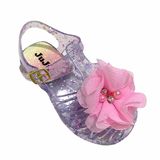Sandália Infantil Baby Bebê Meninas Flor Pérola Strass