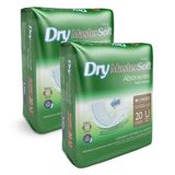 Absorvente Geriátrico Dry Mastersoft 20 Unidades | Kit Com Duas Unidades