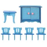 1 Conjunto De Brinquedos De Madeira Funny Kid Pretend Role F