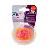 Chupeta Philips Avent Ultra Air Tamanho 2 De 6 A 18 Meses Flamingo Rosa Com 1 Unidade