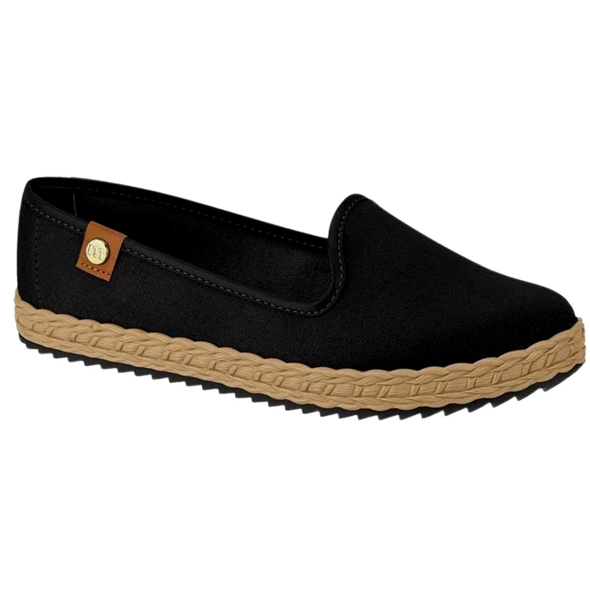 Sapatilha Alpargata Slip On Feminina Moleca 5696.304.5881 - Preto - 35