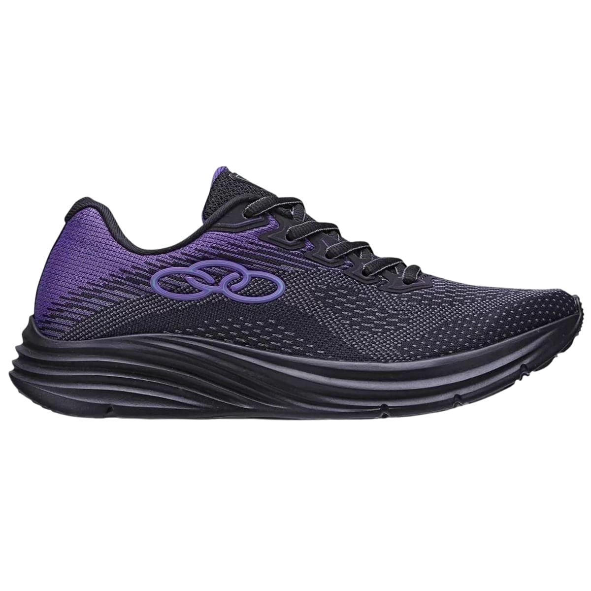 Tenis Feminino Esportivo Conforto Olympikus Index 3 - Preto/roxo - 36