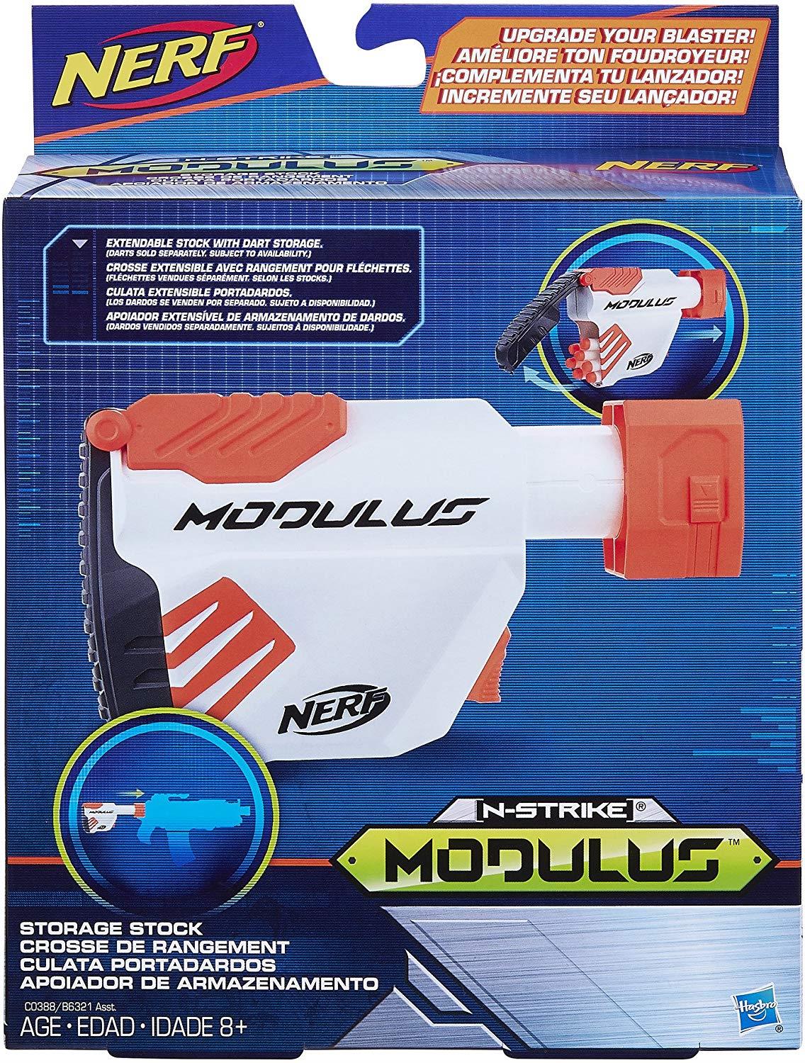 Nerf N-strike Modulus Estoque De Armazenamento Blaster Extensível